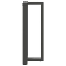 Berkfield Home Bar Table Legs T-Shaped¬†2 pcs Anthracite 40x35x(100-101) cm Steel in Black - thumbnail 5