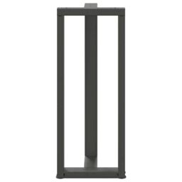 Berkfield Home Bar Table Legs T-Shaped¬†2 pcs Anthracite 40x35x(100-101) cm Steel in Black - thumbnail 6
