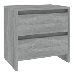 Berkfield Home Bedside Cabinet Grey Sonoma 45x34.5x44.5 cm Engineered Wood - thumbnail 2