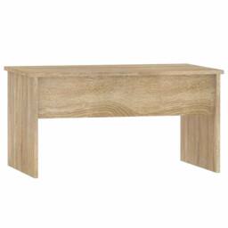 Berkfield Home Modern Coffee Table Sonoma Oak 80x50.5x41.5 cm Engineered Wood in Light Oak - thumbnail 1