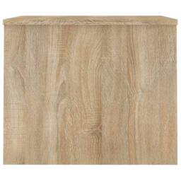 Berkfield Home Modern Coffee Table Sonoma Oak 80x50.5x41.5 cm Engineered Wood in Light Oak - thumbnail 5