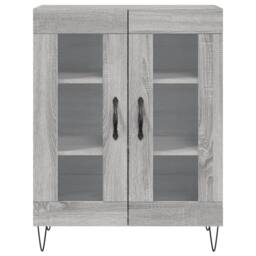 Berkfield Home Highboard Grey Sonoma 69.5x34x180 cm Engineered Wood - thumbnail 8