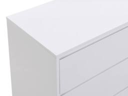Vente-unique 6-Drawer Chest Of Drawers - MDF & Metal - Gloss White & Gold - thumbnail 8
