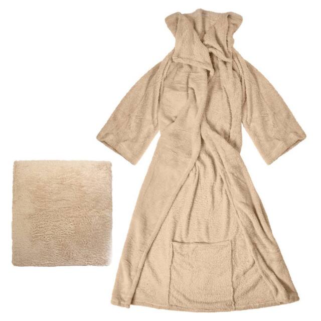 Bravich LTD Snuggle 2 In 1 Super Soft Fleece Wearable Blanket Cushion in Camel - image 1