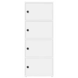 Berkfield Home Bookcase White 40x24x102 cm Engineered Wood - Size: 40 x 24 x 102 cm - thumbnail 4
