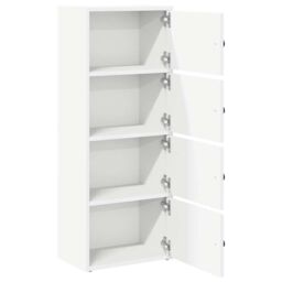 Berkfield Home Bookcase White 40x24x102 cm Engineered Wood - Size: 40 x 24 x 102 cm - thumbnail 5