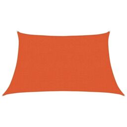 Berkfield Home Sunshade Sail 160 g/m¬≤ Trapezium Orange 3/4x2 m HDPE - thumbnail 2