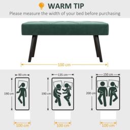 STILVORA Bench with Steel Legs Green - thumbnail 9