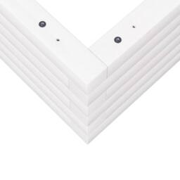Berkfield Home Decorative Garden Planter White 70x70x23 cm Solid Wood Pine - Size: 70 x 70 x 23 cm - thumbnail 8