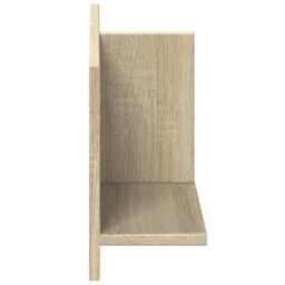 Berkfield Home Wall Cabinet 70x16.5x30 cm Sonoma Oak Engineered Wood in Brown - thumbnail 5