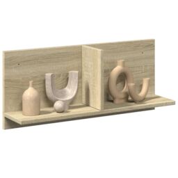 Berkfield Home Wall Cabinet 70x16.5x30 cm Sonoma Oak Engineered Wood in Brown - thumbnail 1