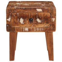 Berkfield Home End Tables Multicolour 40 x 32 x 46 cm Solid reclaimed wood in Brown - thumbnail 5