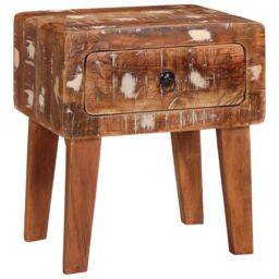 Berkfield Home End Tables Multicolour 40 x 32 x 46 cm Solid reclaimed wood in Brown