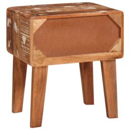 Berkfield Home End Tables Multicolour 40 x 32 x 46 cm Solid reclaimed wood in Brown - thumbnail 7