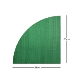 Nicoman Reversible Dual-Colour PVC Anti Slip Corner Shower Mat Bath Mat - Quadrant 53x53cm in Blue - Size: 53x53 cm - thumbnail 4