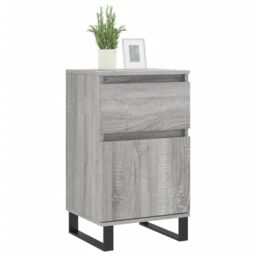Berkfield Home Sideboards 2 pcs Grey Sonoma 40x35x70 cm Engineered Wood - Size: 40 x 35 x 70 cm - thumbnail 3