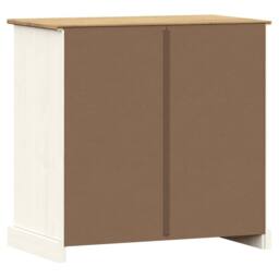 Berkfield Home Sideboard with Drawers VIGO 78x40x75 cm White Solid Wood Pine - Size: 78 x 40 x 75 cm - thumbnail 7