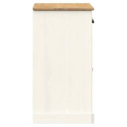 Berkfield Home Sideboard with Drawers VIGO 78x40x75 cm White Solid Wood Pine - Size: 78 x 40 x 75 cm - thumbnail 6