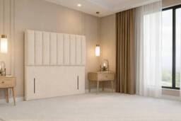 "Nexus Mattresses Ltd Kyoto Teddy Divan Bed Base 4 Drawers - 54"" Headboard in Cream - Size: King" - thumbnail 8