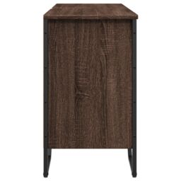 Berkfield Home Bathroom Sink Cabinet Brown Oak 91x35x60 cm Engineered Wood - Size: 91 x 35 x 60 cm - thumbnail 5