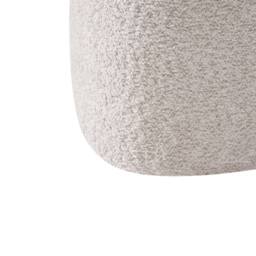Wyld and Coco Heart-Shaped Chenille Pouffe Beige - thumbnail 8