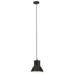 Berkfield Home Hanging Lamp 25 W Black Round 17 cm E27 - thumbnail 3