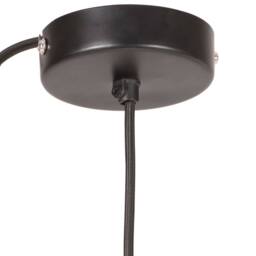 Berkfield Home Hanging Lamp 25 W Black Round 17 cm E27 - thumbnail 5