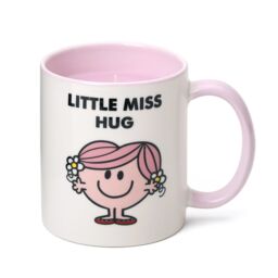 Mr. Men And Little Miss Little Miss Hug White Chocolate & Rose Scented Reusable Mug Candle in Pink - Size: Medium - thumbnail 1