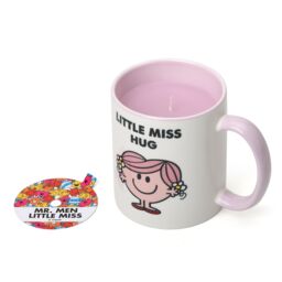 Mr. Men And Little Miss Little Miss Hug White Chocolate & Rose Scented Reusable Mug Candle in Pink - Size: Medium - thumbnail 4