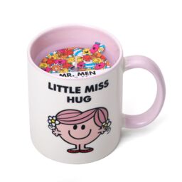 Mr. Men And Little Miss Little Miss Hug White Chocolate & Rose Scented Reusable Mug Candle in Pink - Size: Medium - thumbnail 3