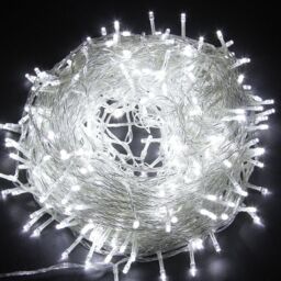 Shatchi 100LEDs Multifunction Timer Outdoor String Fairy Lights 10M Waterproof Christmas Decoration in White - thumbnail 1