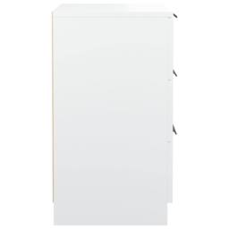 Berkfield Home Bedside Cabinet White 40x36x65 cm - Size: 40 x 36 x 65 cm - thumbnail 7