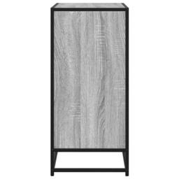 Berkfield Home Sideboard Grey Sonoma 68x35x76 cm Engineered Wood & Metal - Size: 68 x 35 x 76 cm - thumbnail 5