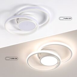 COMELY LED Ceiling Lights, Modern LED Ceiling Lights 42W, 4500K, White, Dia 40cm in White - thumbnail 6