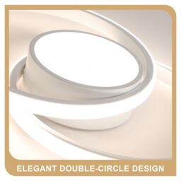 COMELY LED Ceiling Lights, Modern LED Ceiling Lights 42W, 4500K, White, Dia 40cm in White - thumbnail 8