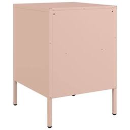 Berkfield Home Bedside Cabinets 2 pcs Pink 36x39x50.5 cm Steel - thumbnail 8