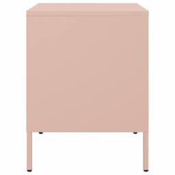 Berkfield Home Bedside Cabinets 2 pcs Pink 36x39x50.5 cm Steel - thumbnail 7