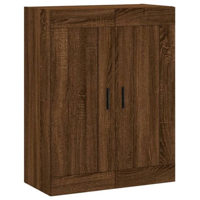 Berkfield Home Wall Mounted Cabinet Brown Oak 69.5x34x90 cm Engineered Wood - image 1