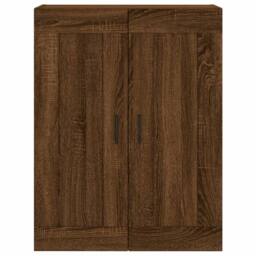 Berkfield Home Wall Mounted Cabinet Brown Oak 69.5x34x90 cm Engineered Wood - thumbnail 6