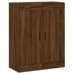 Berkfield Home Wall Mounted Cabinet Brown Oak 69.5x34x90 cm Engineered Wood - thumbnail 1