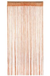 Neel Blue Glitter String Curtain Polyester Fringe Panel Spaghetti Tassel Curtain, 200cm x 90cm in Orange - Size: 200 cm x 90 cm - thumbnail 4