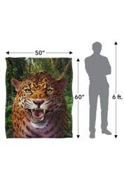 JQ Licensing Jlo Leopard Hunting Silky Touch Super Soft Throw Blanket 152 X 127 cm in White - thumbnail 5