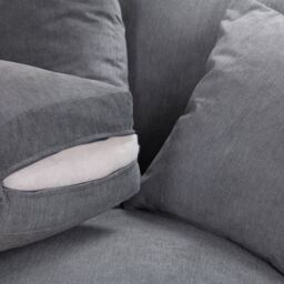 Abakus Direct Windsor 4 Seater Sofa in Soft Grey with a Luxurious Finish - thumbnail 6