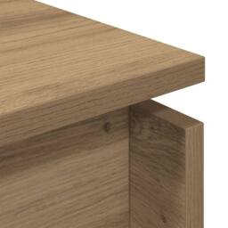 Berkfield Home Coffee Table Artisan Oak 68x50x38 cm Engineered Wood in Brown - Size: 68 x 50 x 38 cm - thumbnail 7