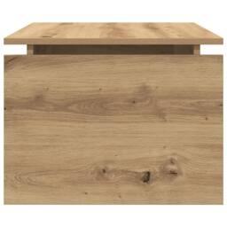 Berkfield Home Coffee Table Artisan Oak 68x50x38 cm Engineered Wood in Brown - Size: 68 x 50 x 38 cm - thumbnail 5