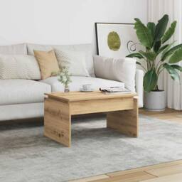 Berkfield Home Coffee Table Artisan Oak 68x50x38 cm Engineered Wood in Brown - Size: 68 x 50 x 38 cm - thumbnail 2