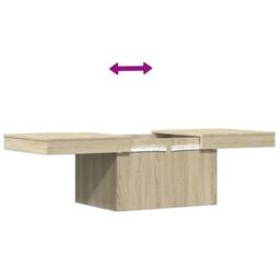 Berkfield Home Coffee Table Sonoma Oak 100x55x40 cm Engineered Wood in Light Brown - Size: 100 x 55 x 40 cm - thumbnail 9