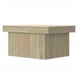 Berkfield Home Coffee Table Sonoma Oak 100x55x40 cm Engineered Wood in Light Brown - Size: 100 x 55 x 40 cm - thumbnail 7