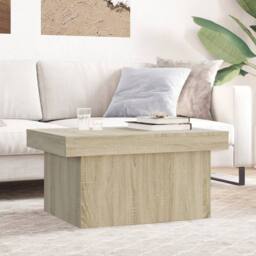 Berkfield Home Coffee Table Sonoma Oak 100x55x40 cm Engineered Wood in Light Brown - Size: 100 x 55 x 40 cm - thumbnail 2