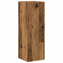 Berkfield Home Wall Mounted TV cabinets 4 pcs Old Wood Engineered Wood in Brown - thumbnail 4